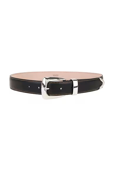 Benny 30mm Belt Dark Brown & Off White