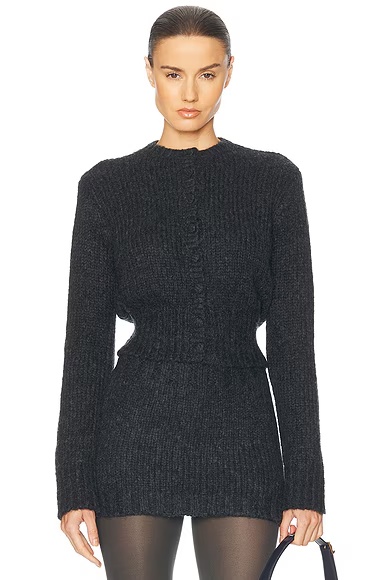 Annabelle Cardigan Dark Heather Grey