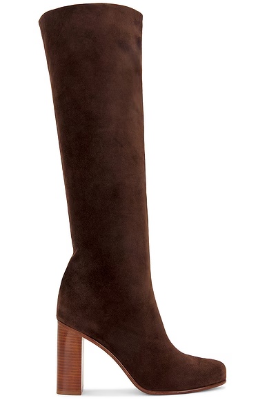 Willow Suede Knee High 90 Boot Dark Brown