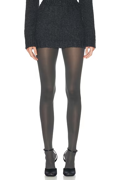 Annabelle Knit Skirt Dark Heather Grey