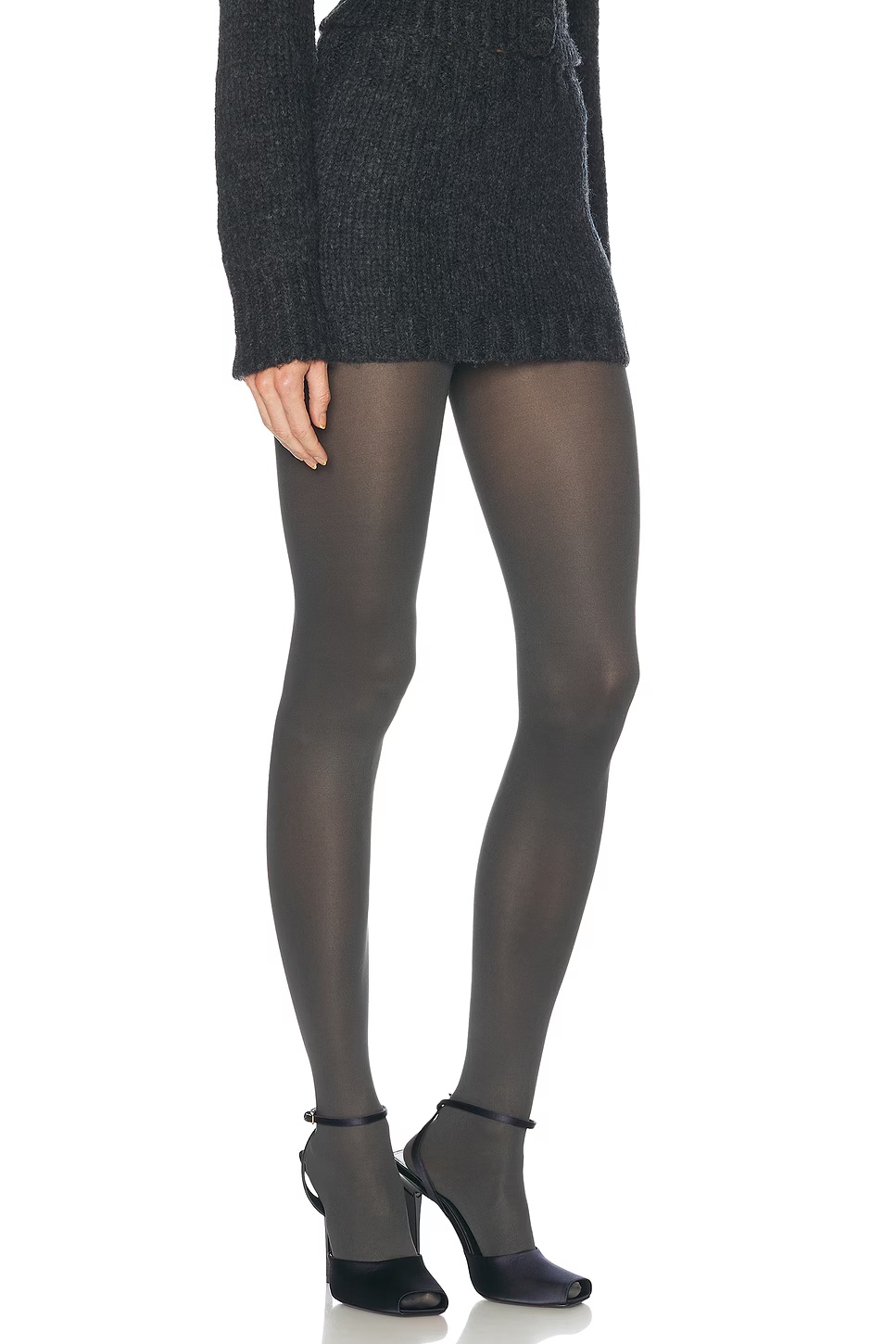 Annabelle Knit Skirt Dark Heather Grey