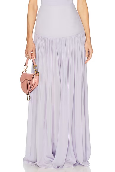 Diaphanous Maxi Skirt Purple Heather