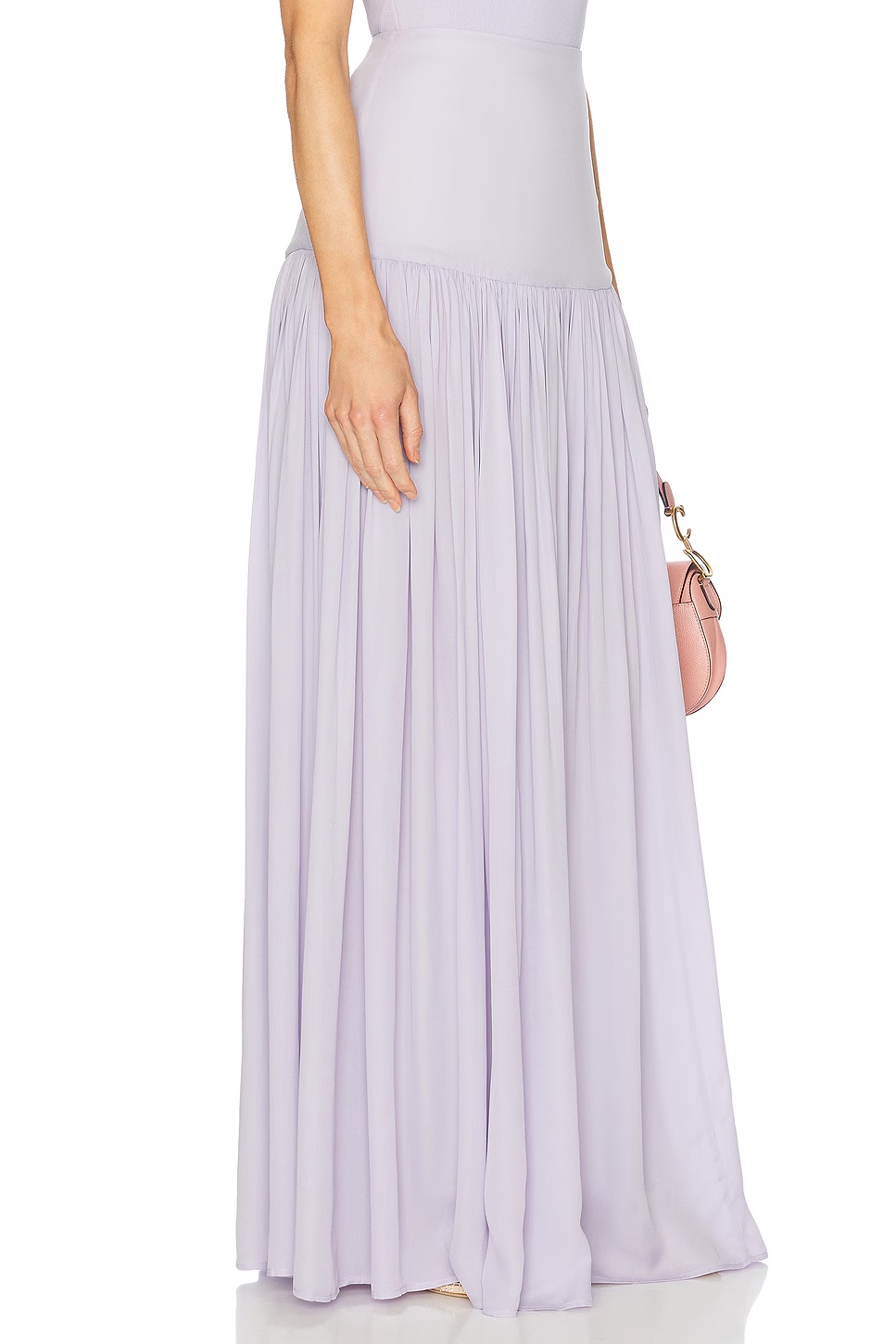Diaphanous Maxi Skirt Purple Heather