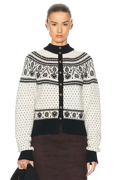 Marc Cashmere Cardigan Neutral Multi
