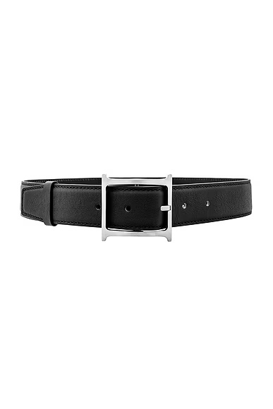Logo Contrast Belt Black