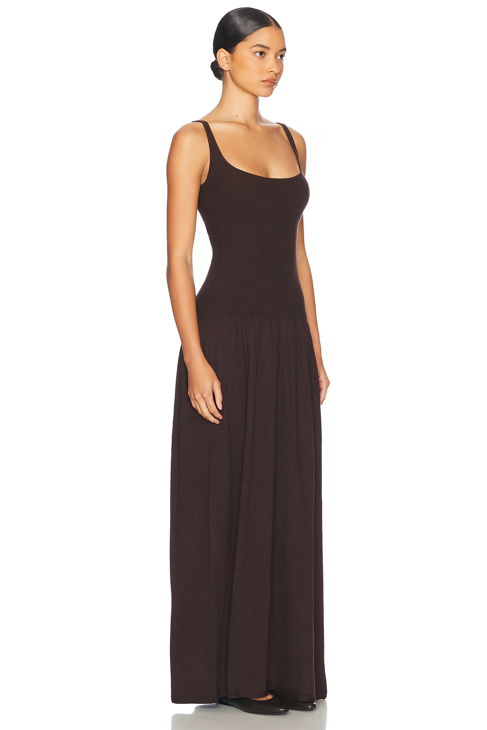 Maddison Maxi Knit Dress Brown