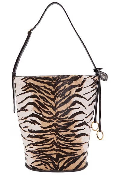 ALAΪA Small Bucket Bag Naturel