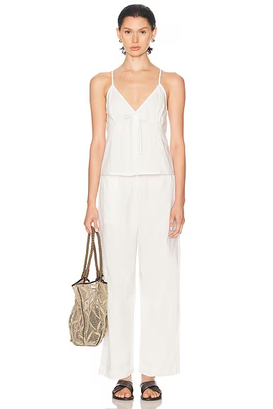 for FWRD For Fwrd Tuck Long Pant Set White