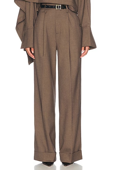 The Paperbag Trouser Cocoa Melange