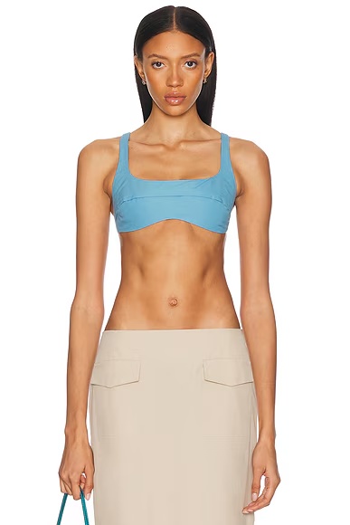 Knot Bra Top Heritage Blue