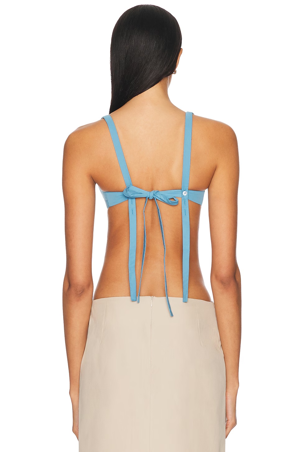 Knot Bra Top Heritage Blue