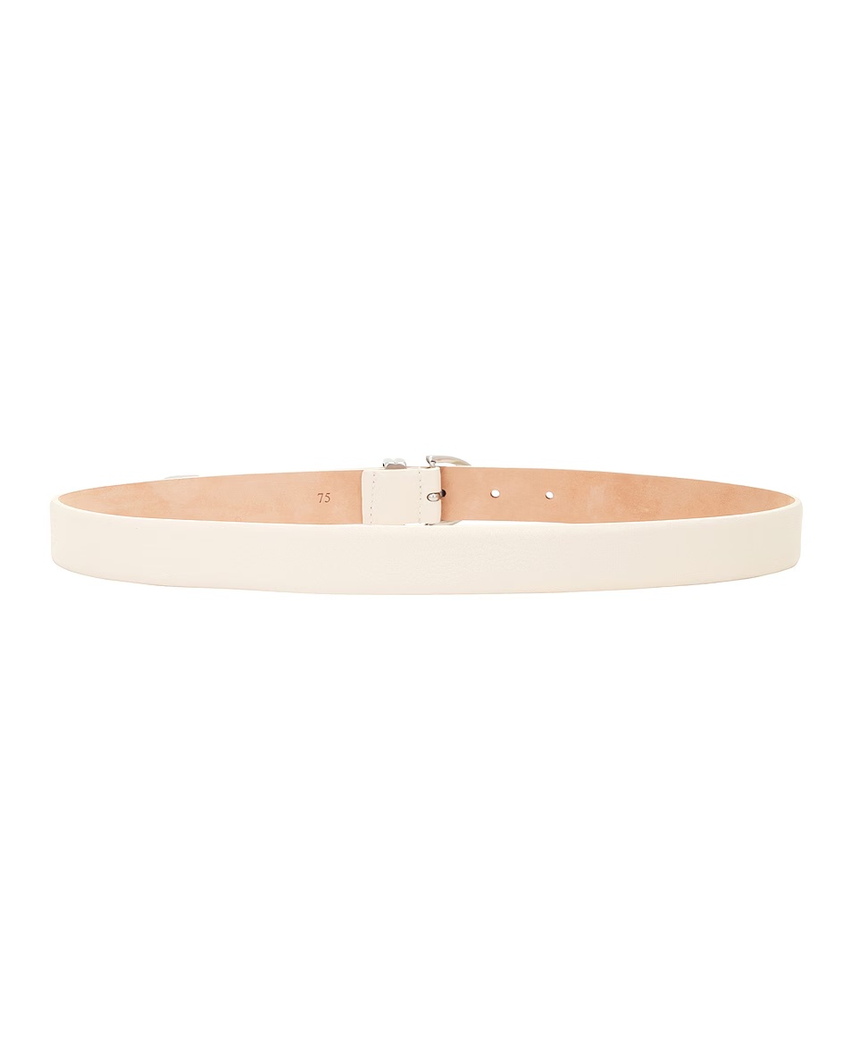 Bambi Antique Silver 25mm Belt Dark Ivory
