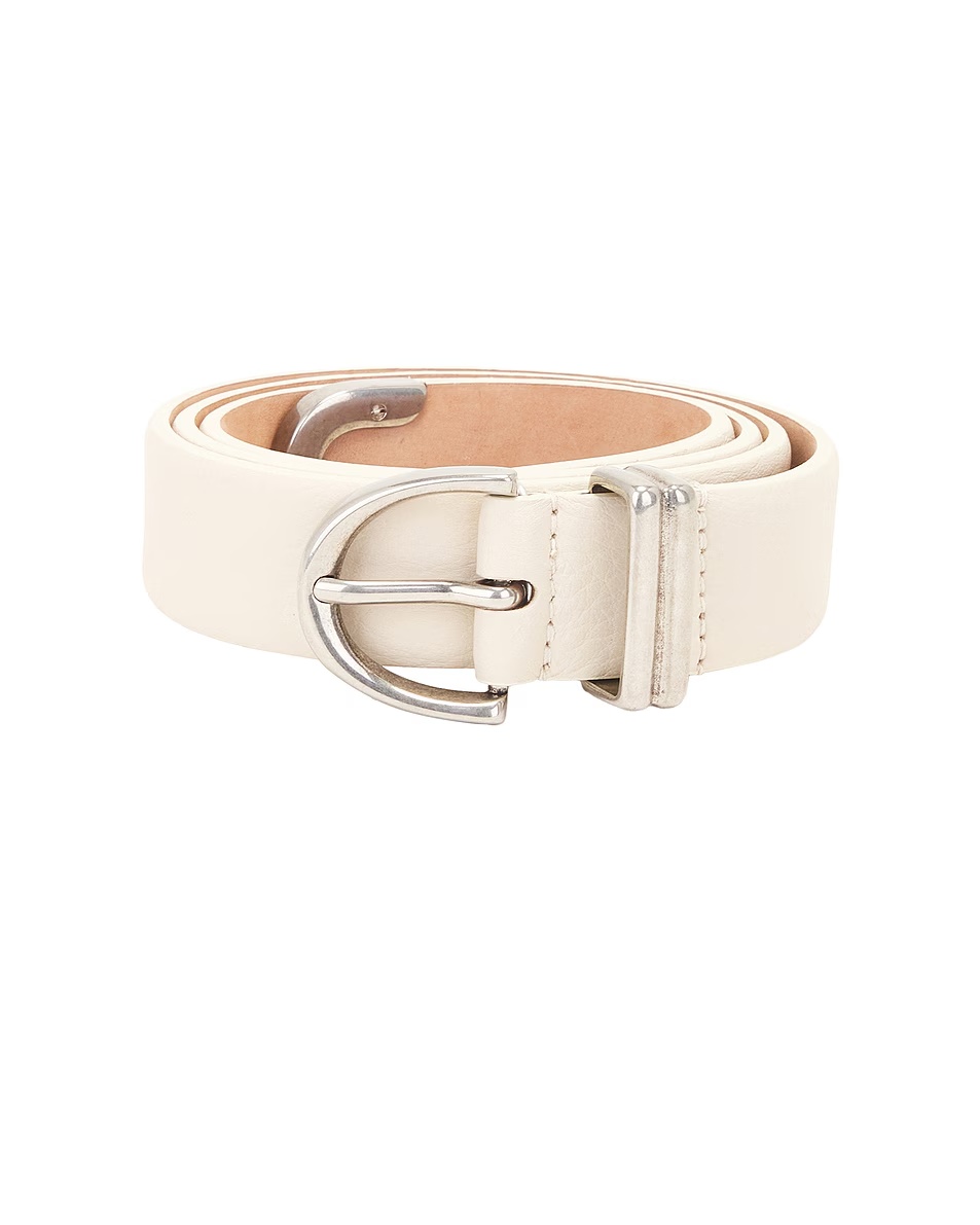 Bambi Antique Silver 25mm Belt Dark Ivory