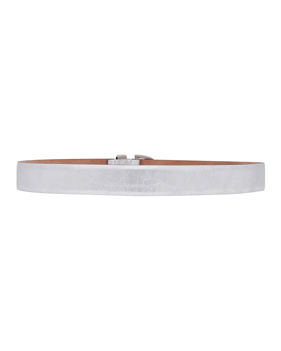 Bambi Antique Silver 25mm Belt Silver