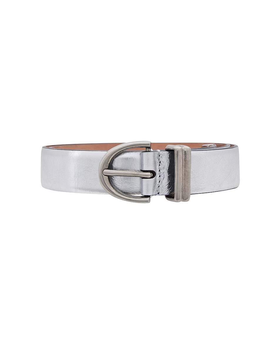 Bambi Antique Silver 25mm Belt Silver