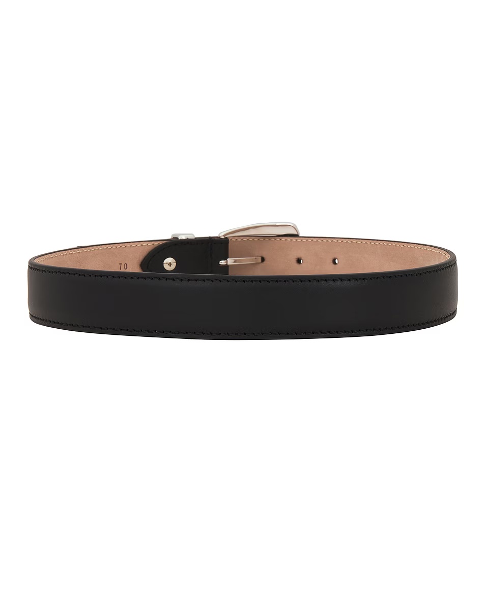 Benny Silver Hardware Belt Black