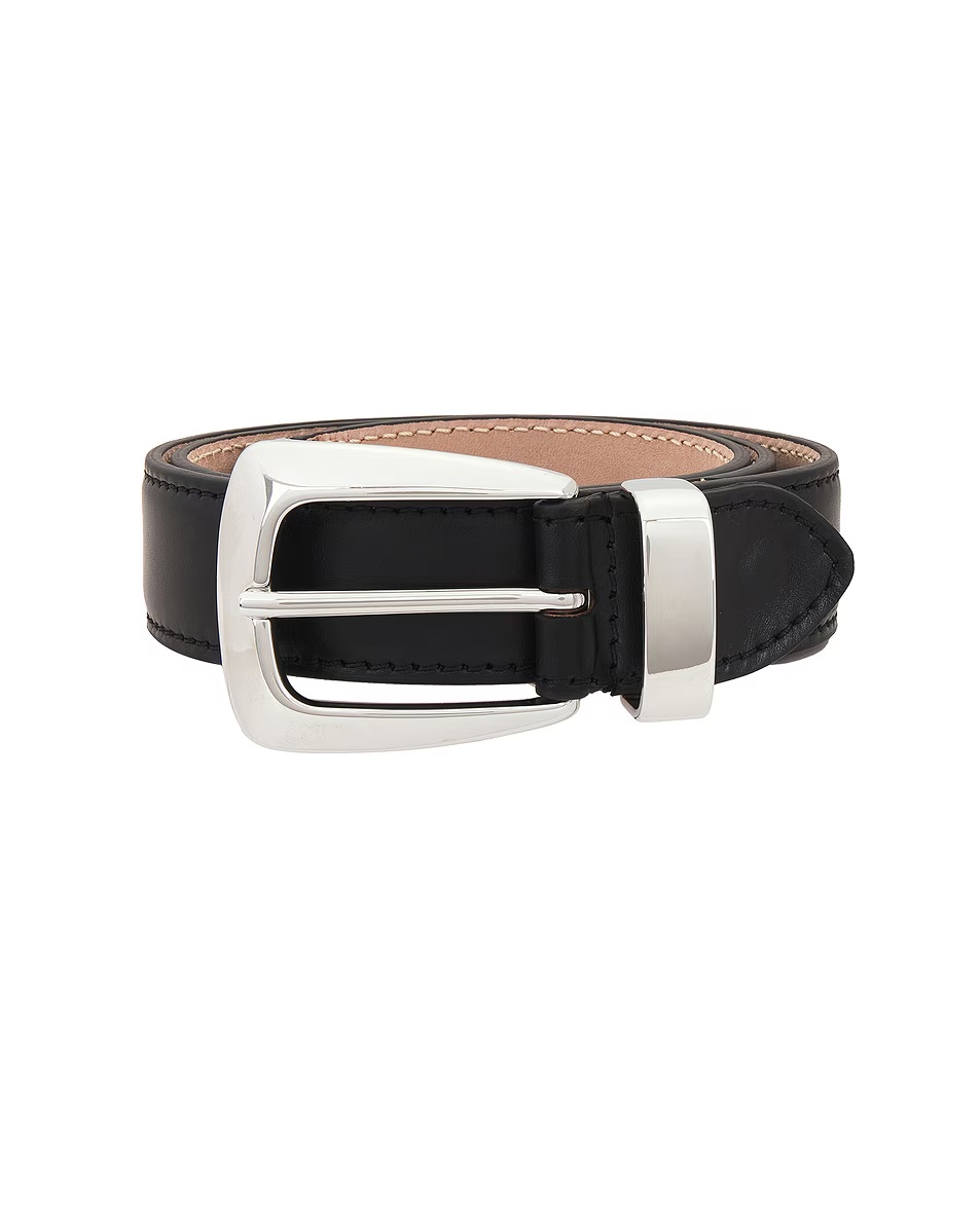 Benny Silver Hardware Belt Black