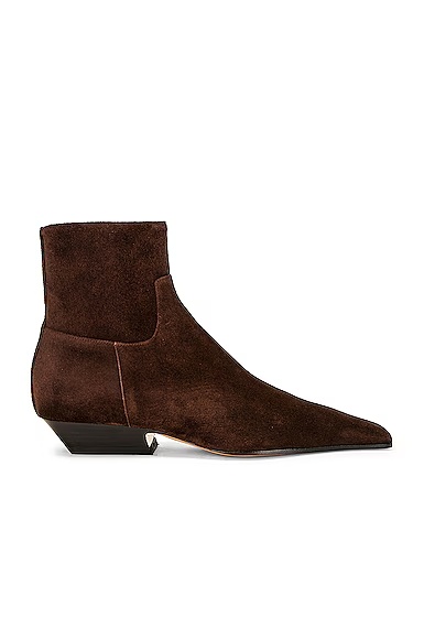 Marfa Classic Flat Ankle Boot Coffee