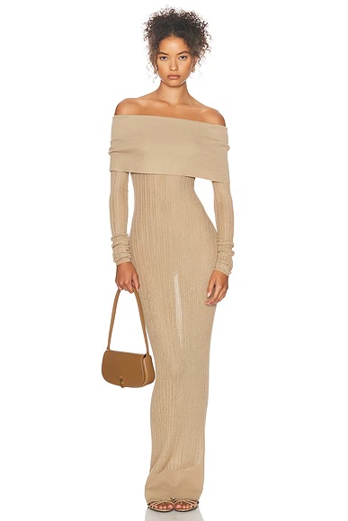 Justin Maxi Dress Beige
