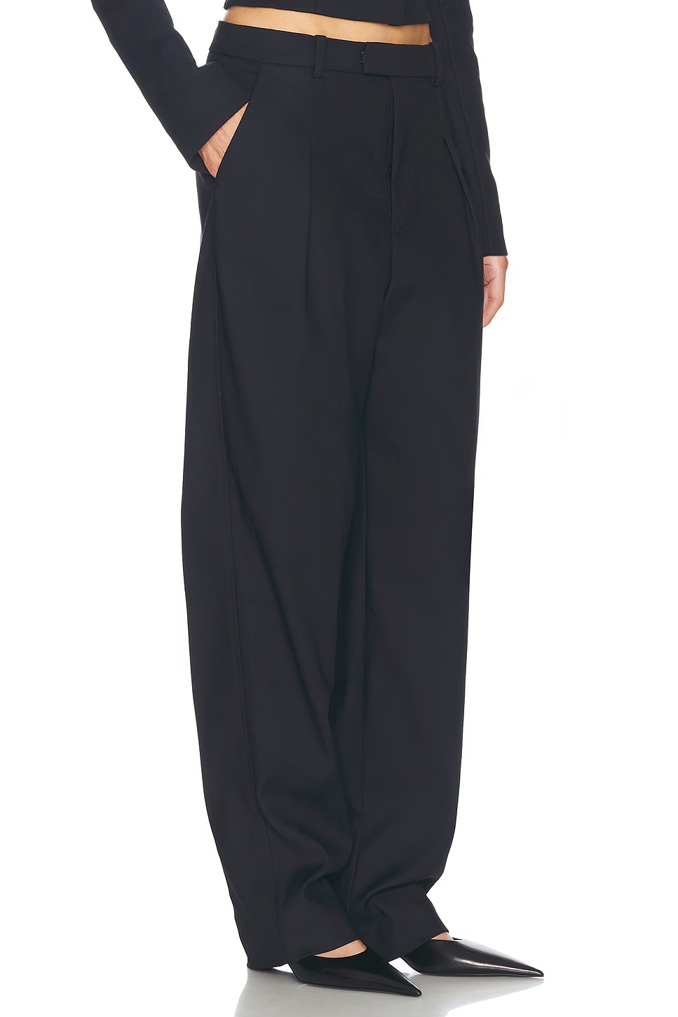 The Barrel Pant Black