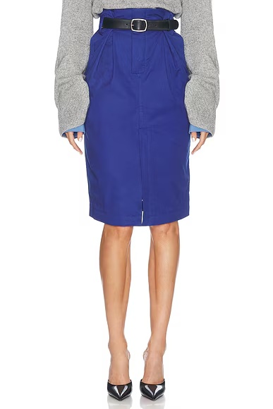 Paperbag Skirt Workman Blue