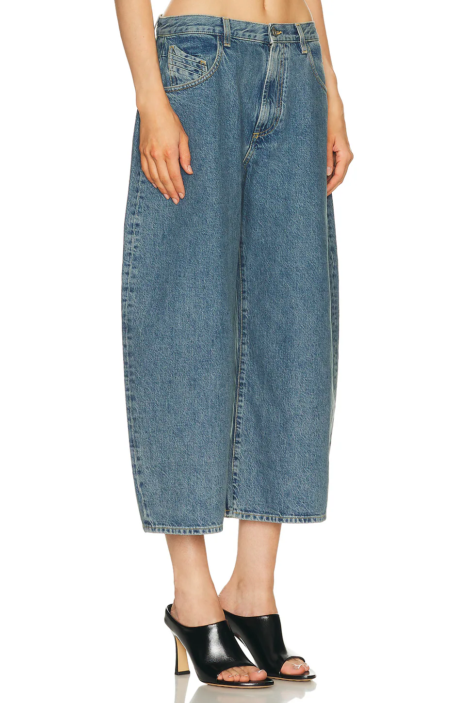 Curved Short Leg Sky Blue