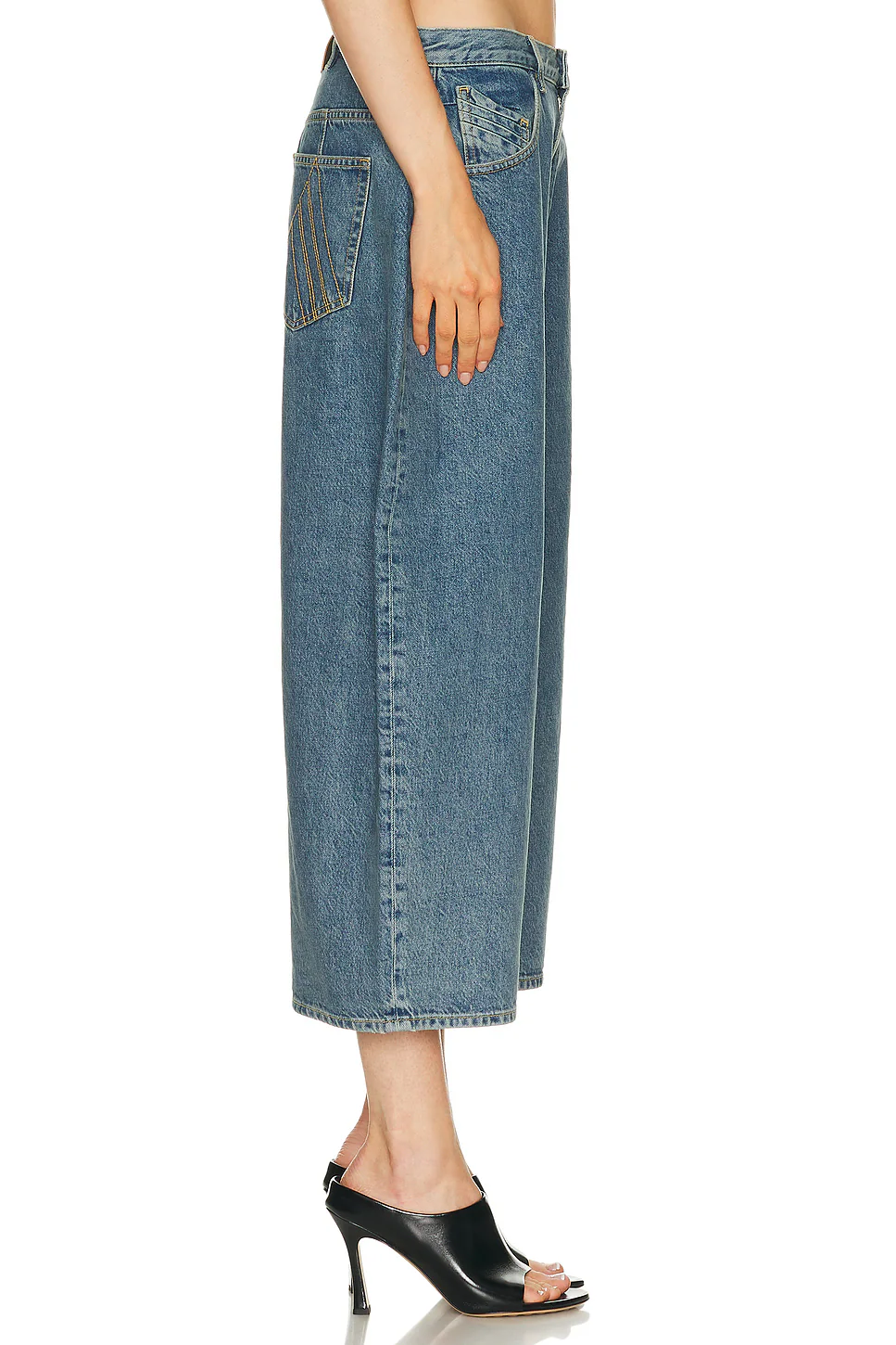 Curved Short Leg Sky Blue