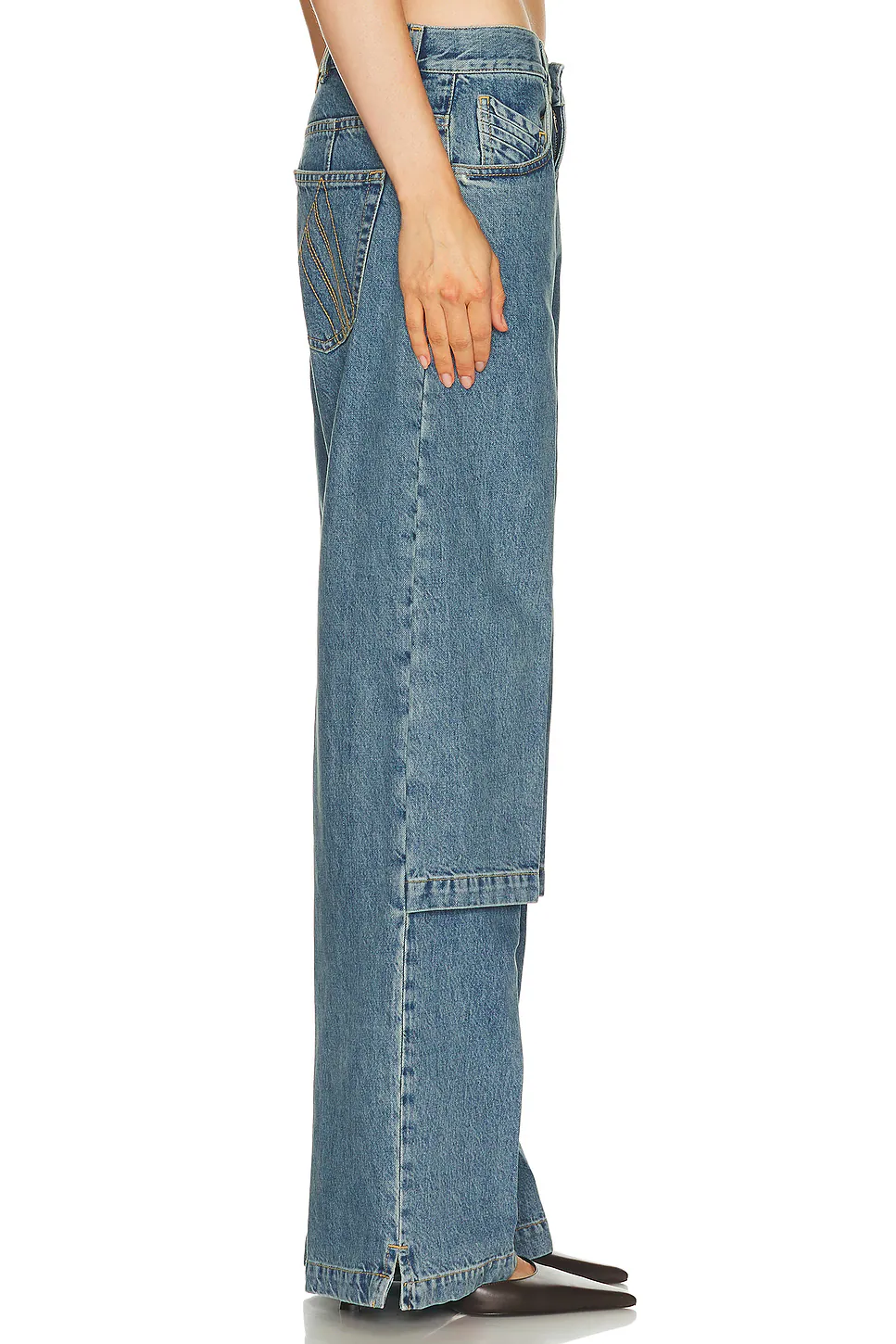 Tiered Wide Leg Sky Blue