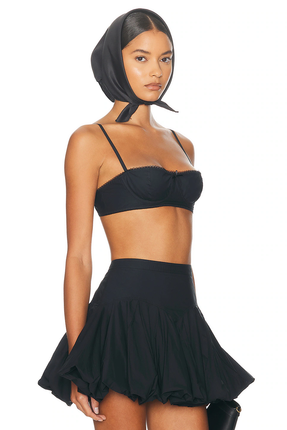 Poplin Bra Black