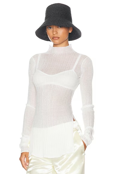 Justin Knit Top Optic White