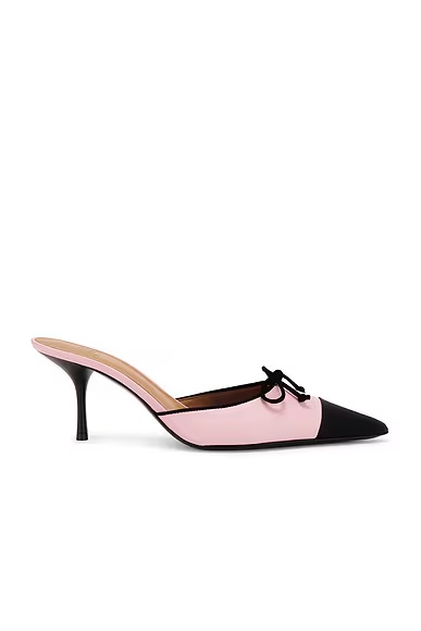 The Bow Mule Pink & Black