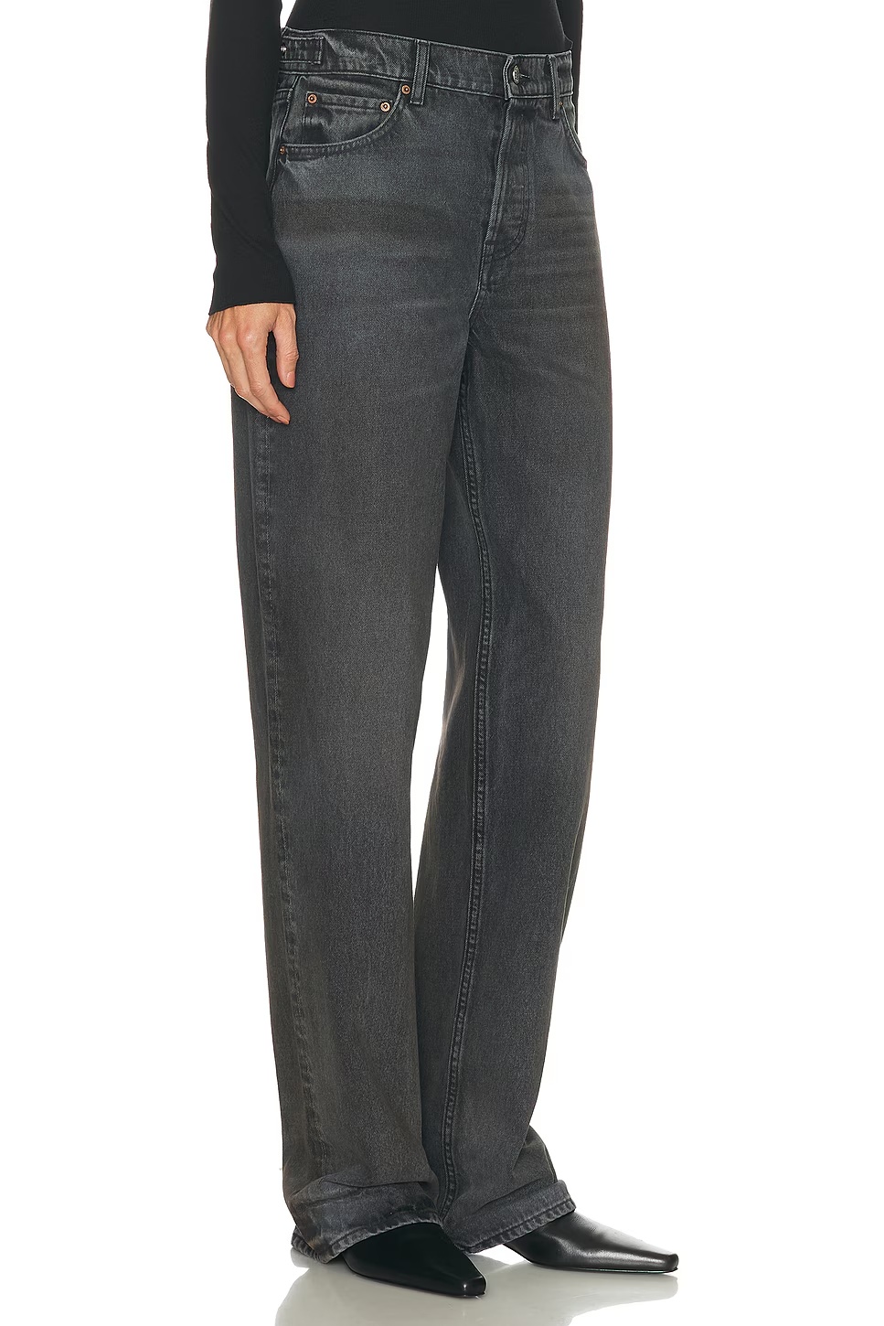 Bella Cinch Low Rise Boyfriend Dark Cloud