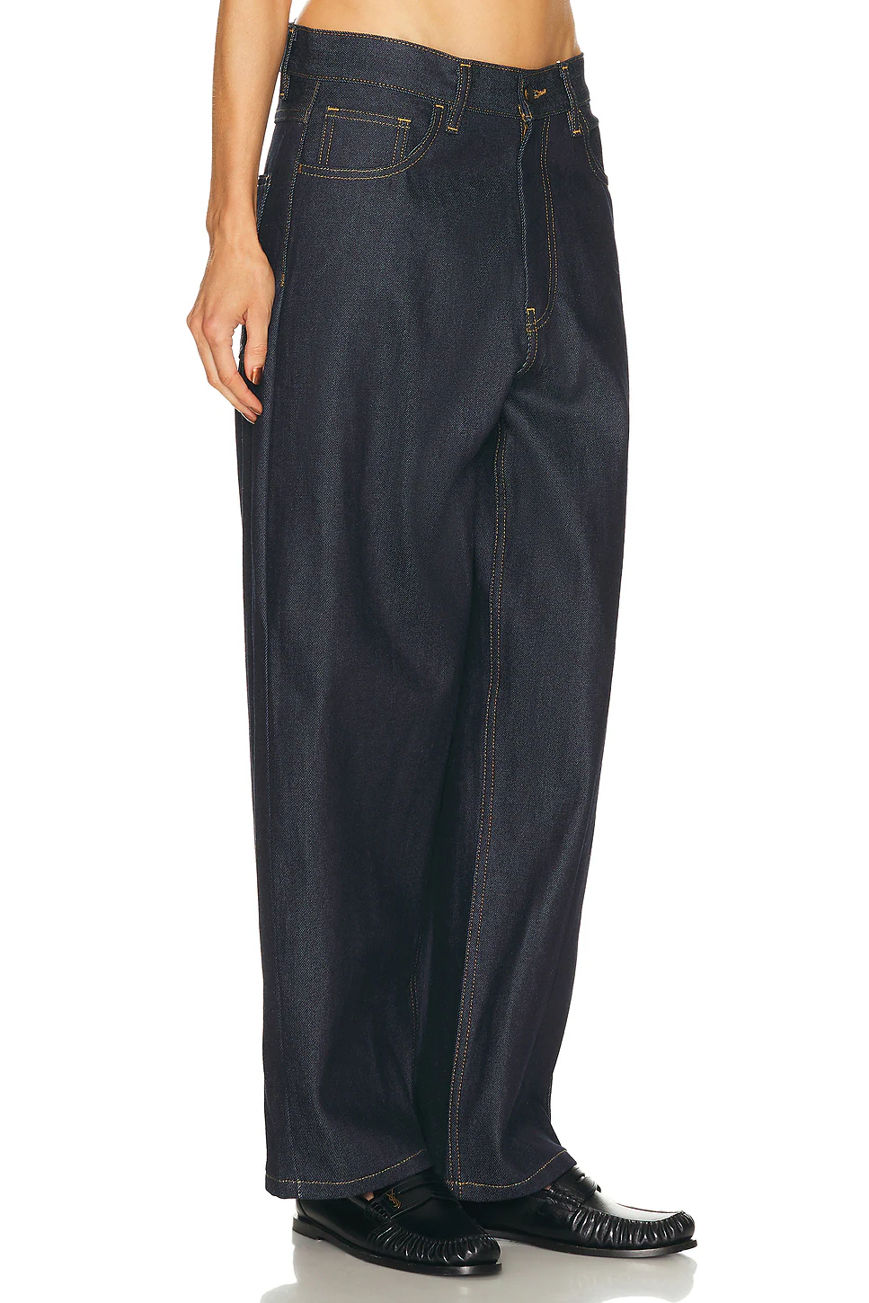 Brandon Wide Leg Blue Rigid