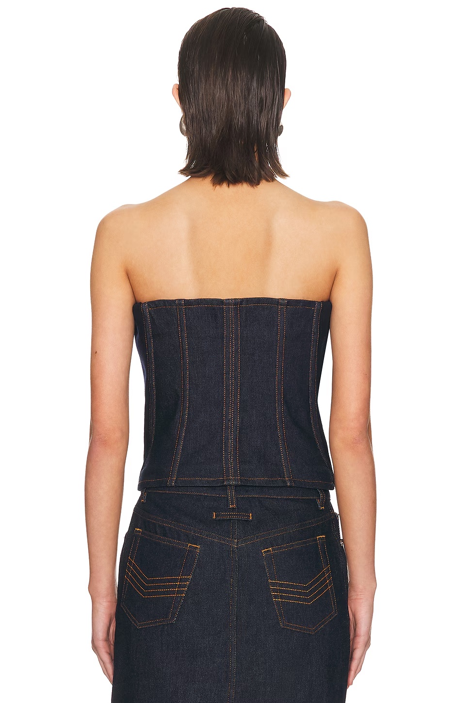 Denim Corset Top Indigo