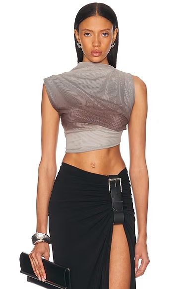 for FWRD Asymmetric Crop Top Ombre