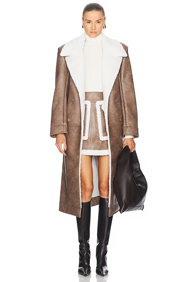for FWRD Greenwich Coat Peau Lainee