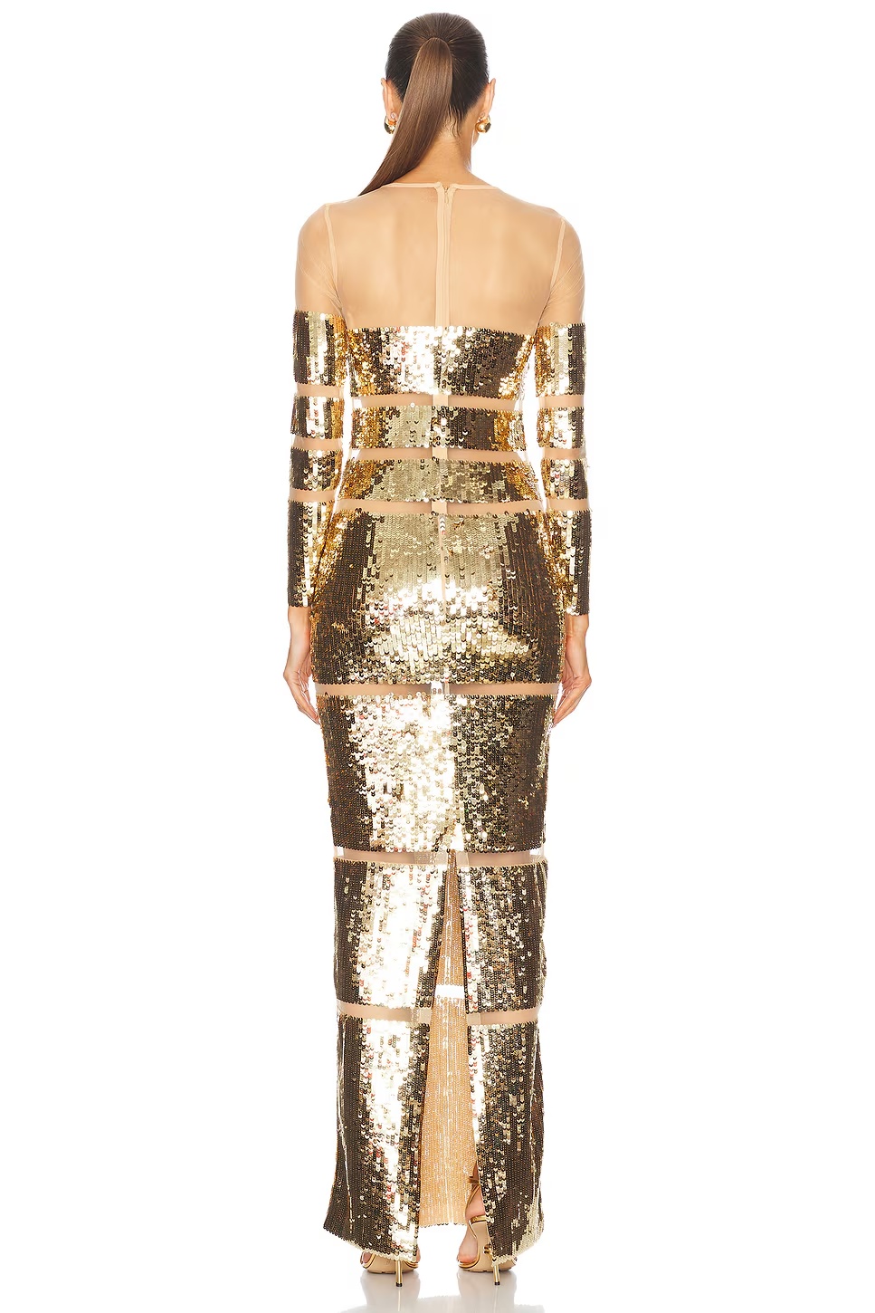 for FWRD Desi Sequin Dress Gold