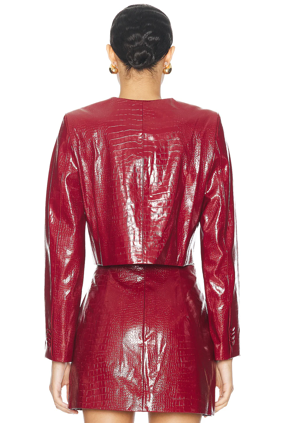 for FWRD Cropped Barnett Jacket Burgundy