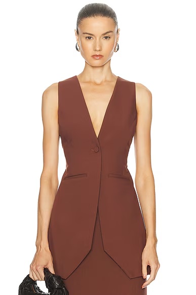 for FWRD Tatia Vest Brown