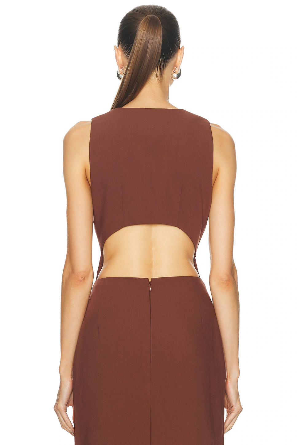 for FWRD Tatia Vest Brown