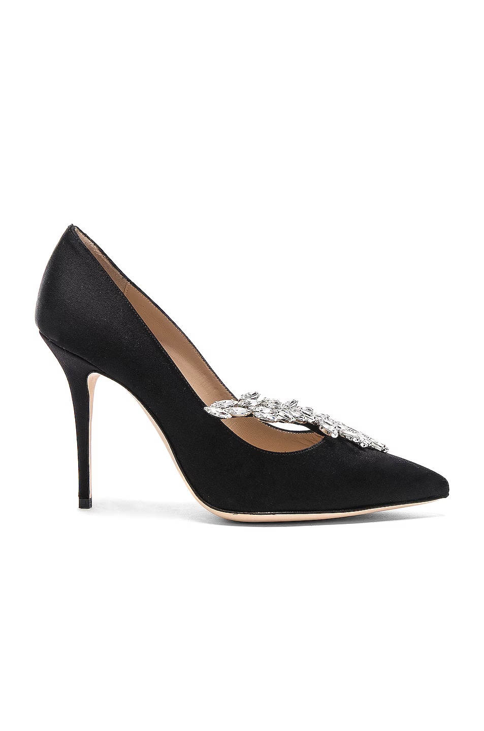 Satin Nadira Heels Black