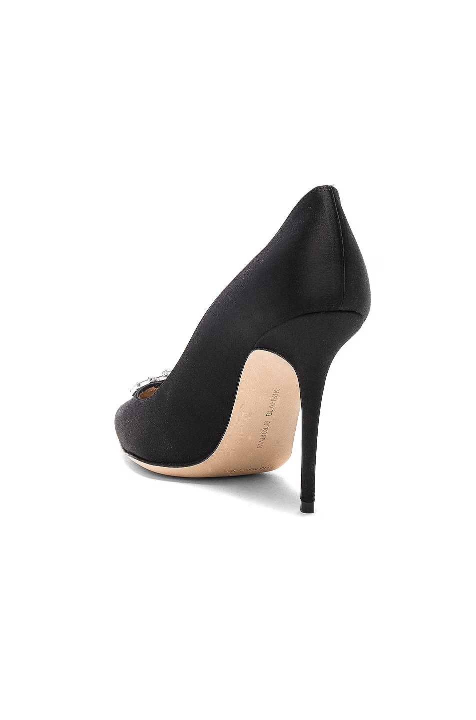 Satin Nadira Heels Black