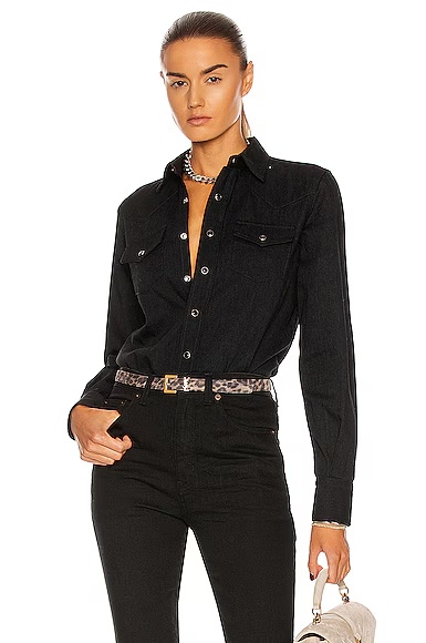 Denim Shirt Black Rinse