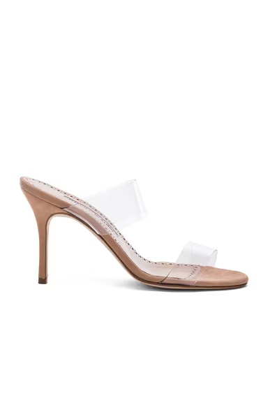 PVC Scolto Sandals Nude Suede