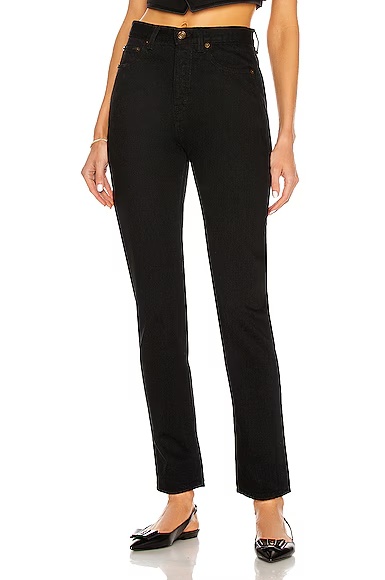 Slim Fit Jeans Worn Black