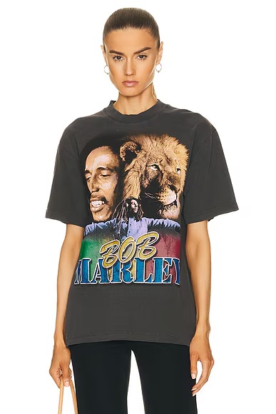 Bob Marley Tour T-Shirt Washed Black