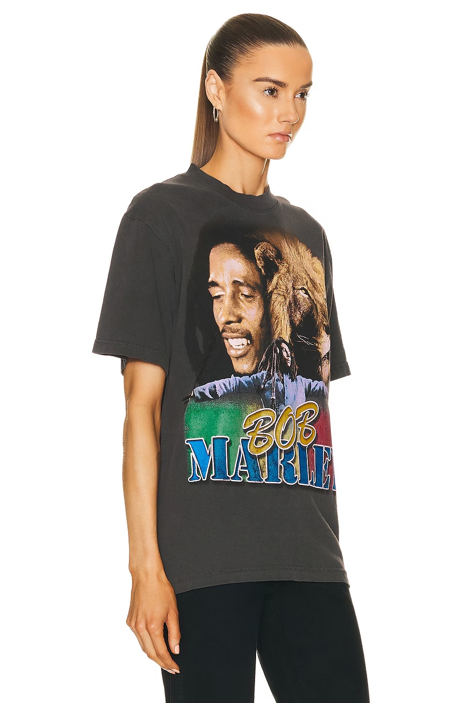 Bob Marley Tour T-Shirt Washed Black