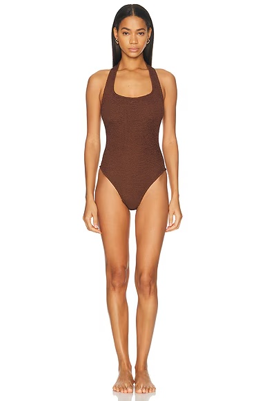 Sandy Swimsuit Metallic Chocolate