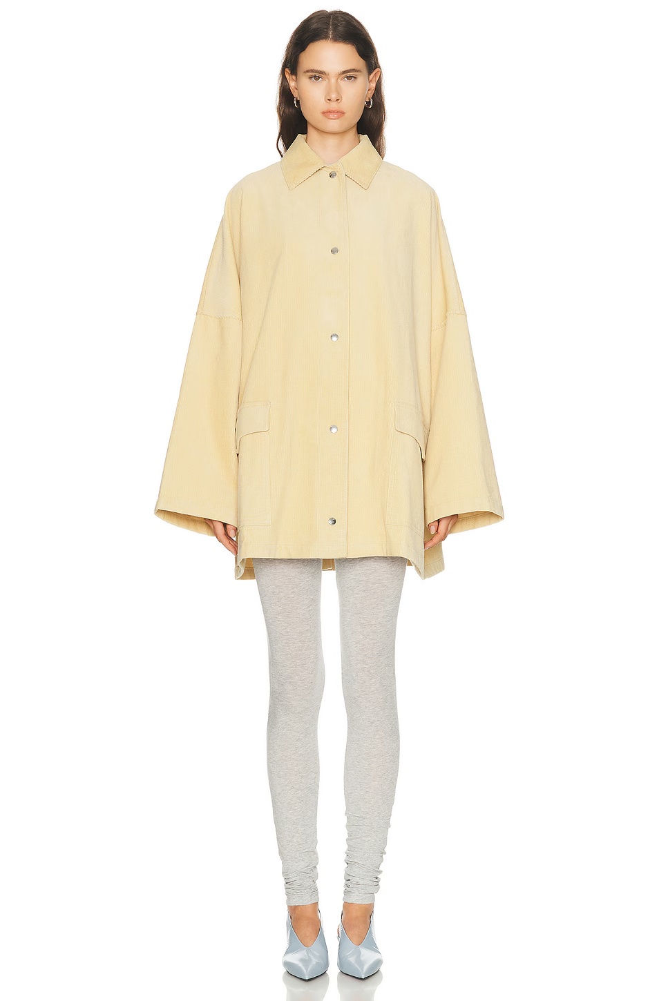 Cord Overshirt Jacket Beige