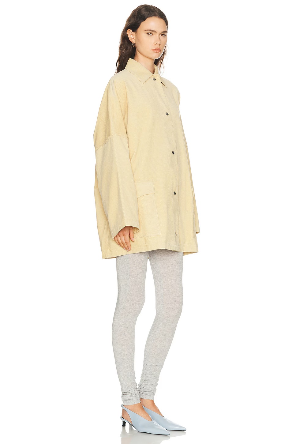 Cord Overshirt Jacket Beige
